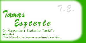 tamas eszterle business card